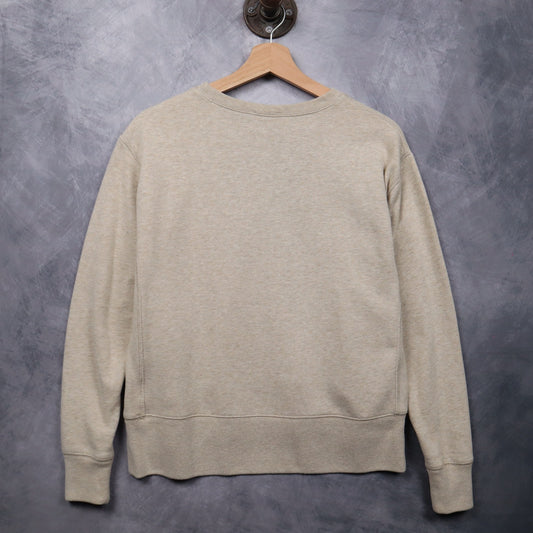 00s Oatmeal Polo Ralph Lauren Essential Crewneck Sweatshirt 4706