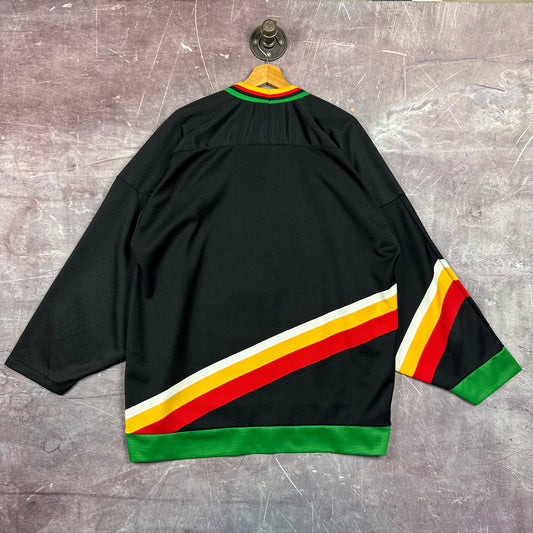 90s Black San Antonio Dragons Hockey Jersey 3400