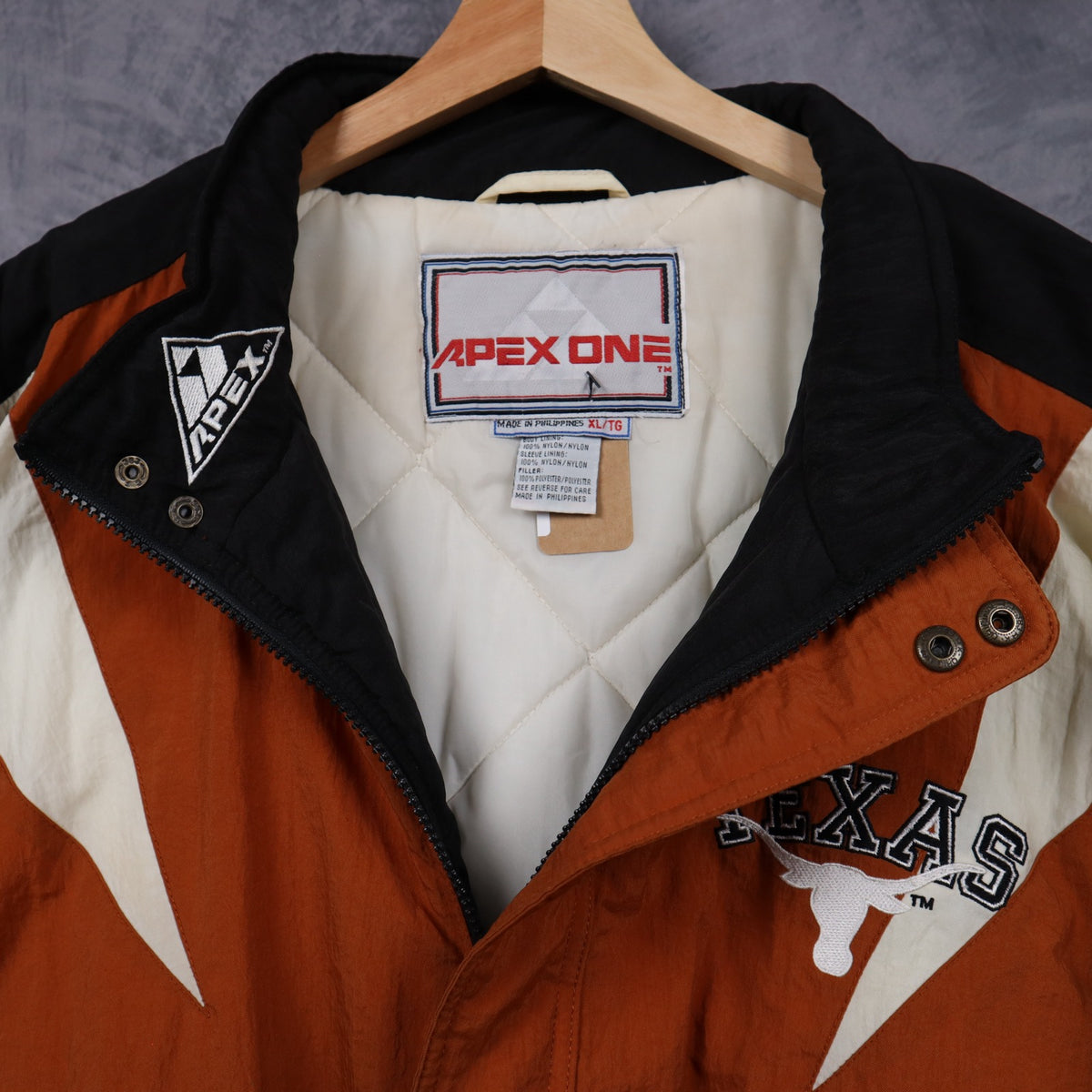 90s Orange Texas Longhorns Apex One Puffer Jacket 5918