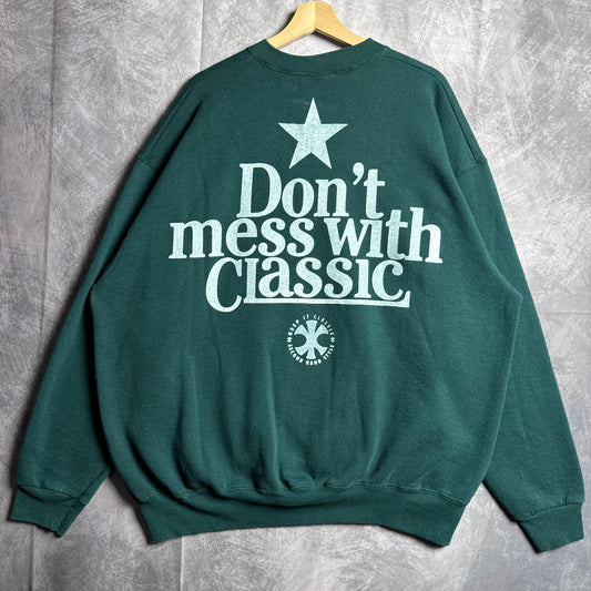 Green Don’t Mess With Classic Texas Longhorns Crewneck Sweatshirt 4401