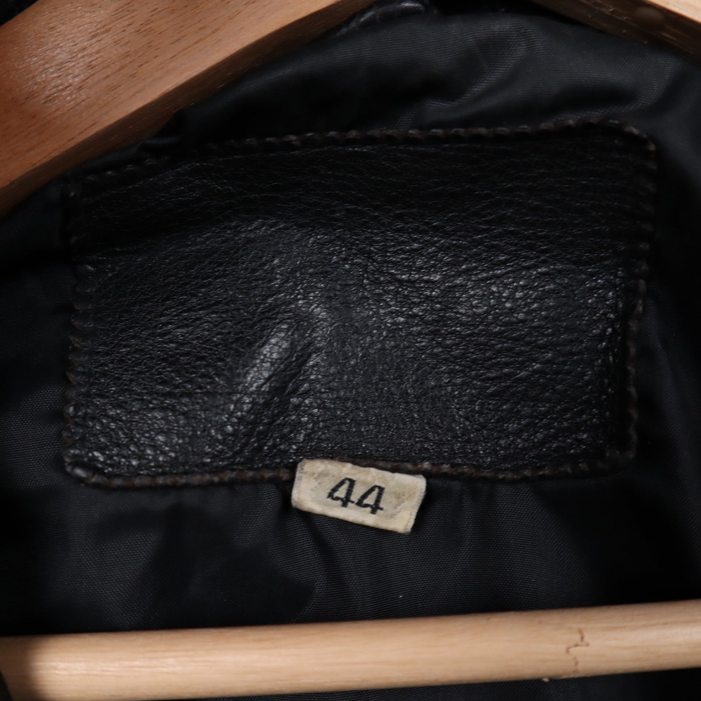 90s Black Leather Bomber Jacket 5099