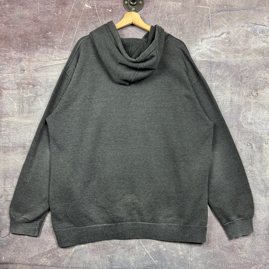 Early 00s Dark Grey Independent Truck Company Ride The Best Box Logo Graphic Hoodie XL 1734