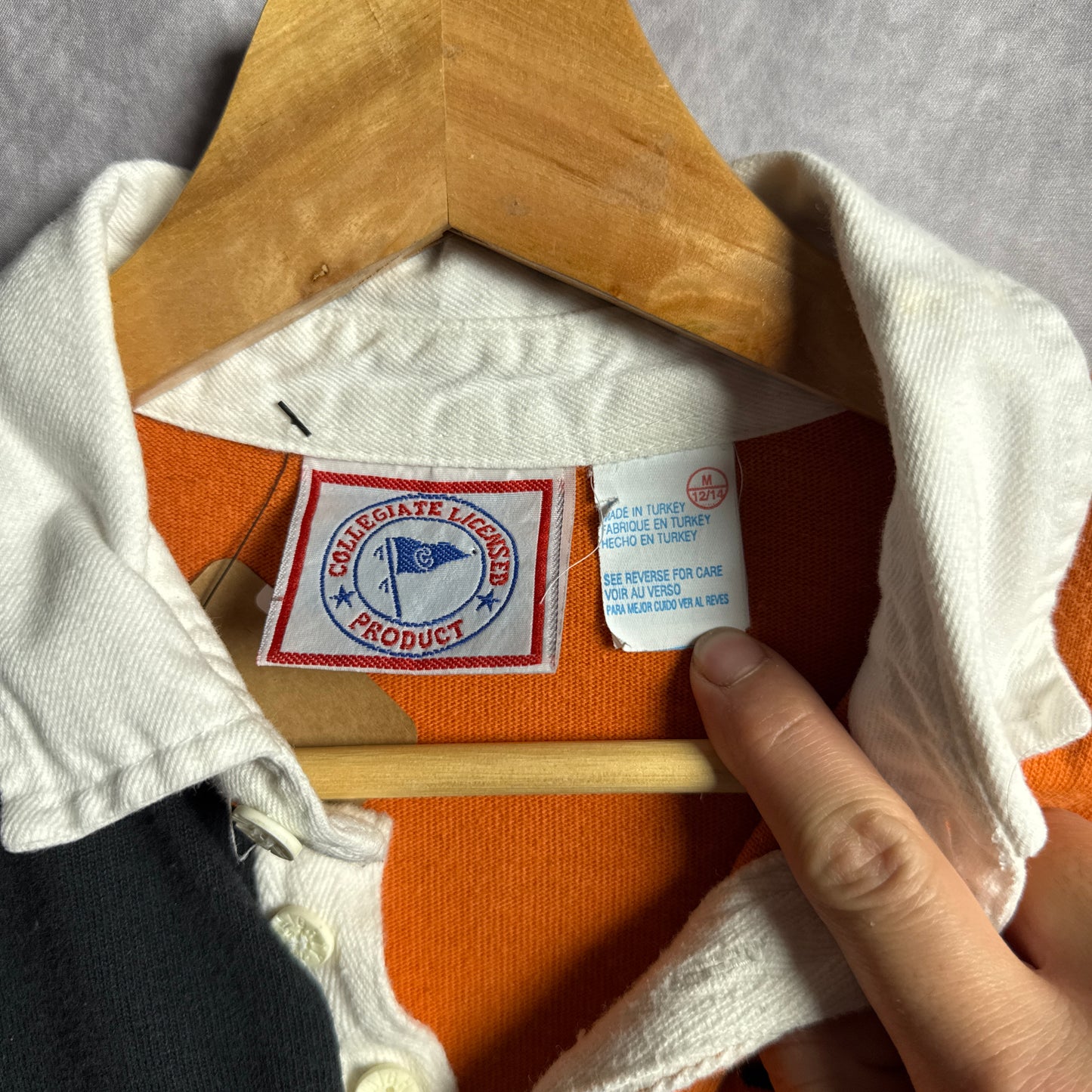 90s Multi Color Texas Longhorns Rugby Shirt 4503