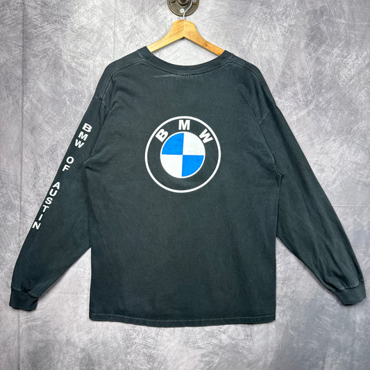 90s Black BMW Of Austin Long Sleeve Shirt 3857