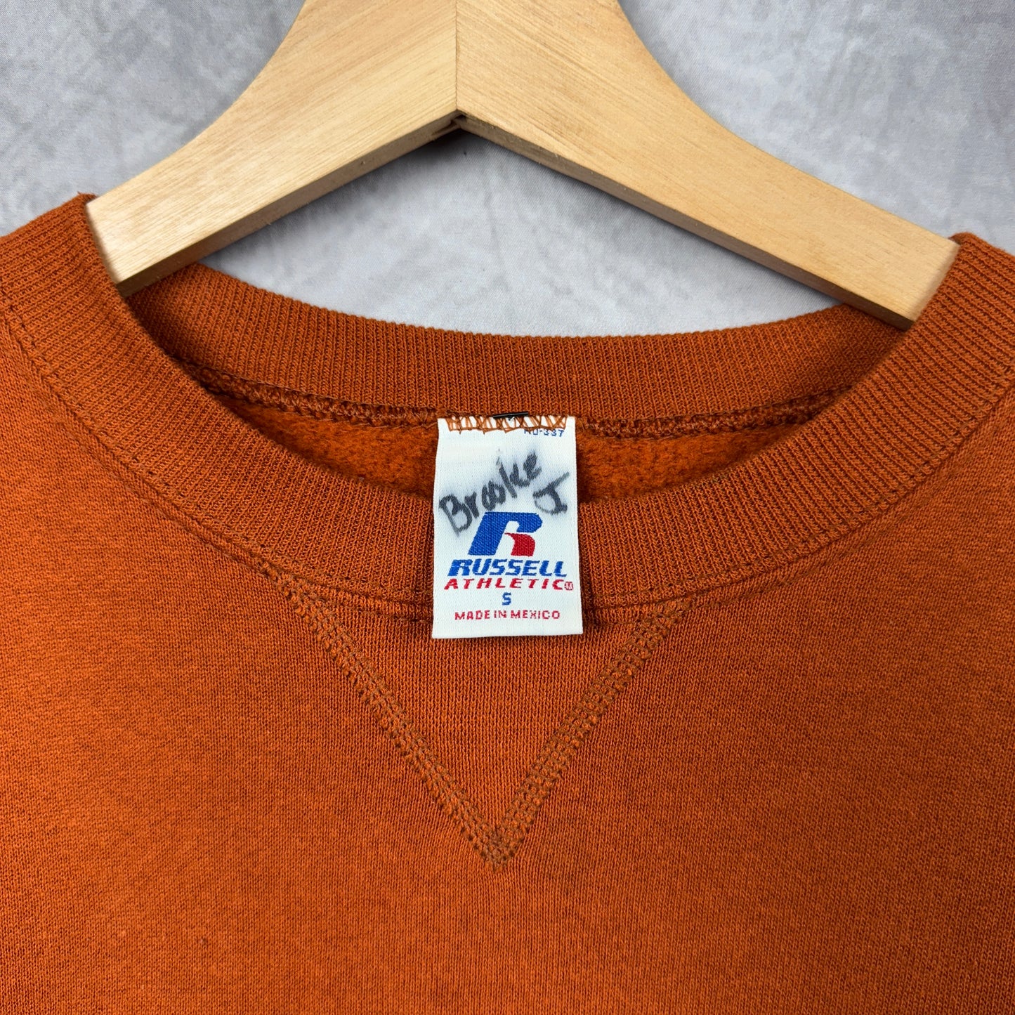 2006 Orange Texas Longhorns Rose Bowl Crewneck Sweatshirt 4349