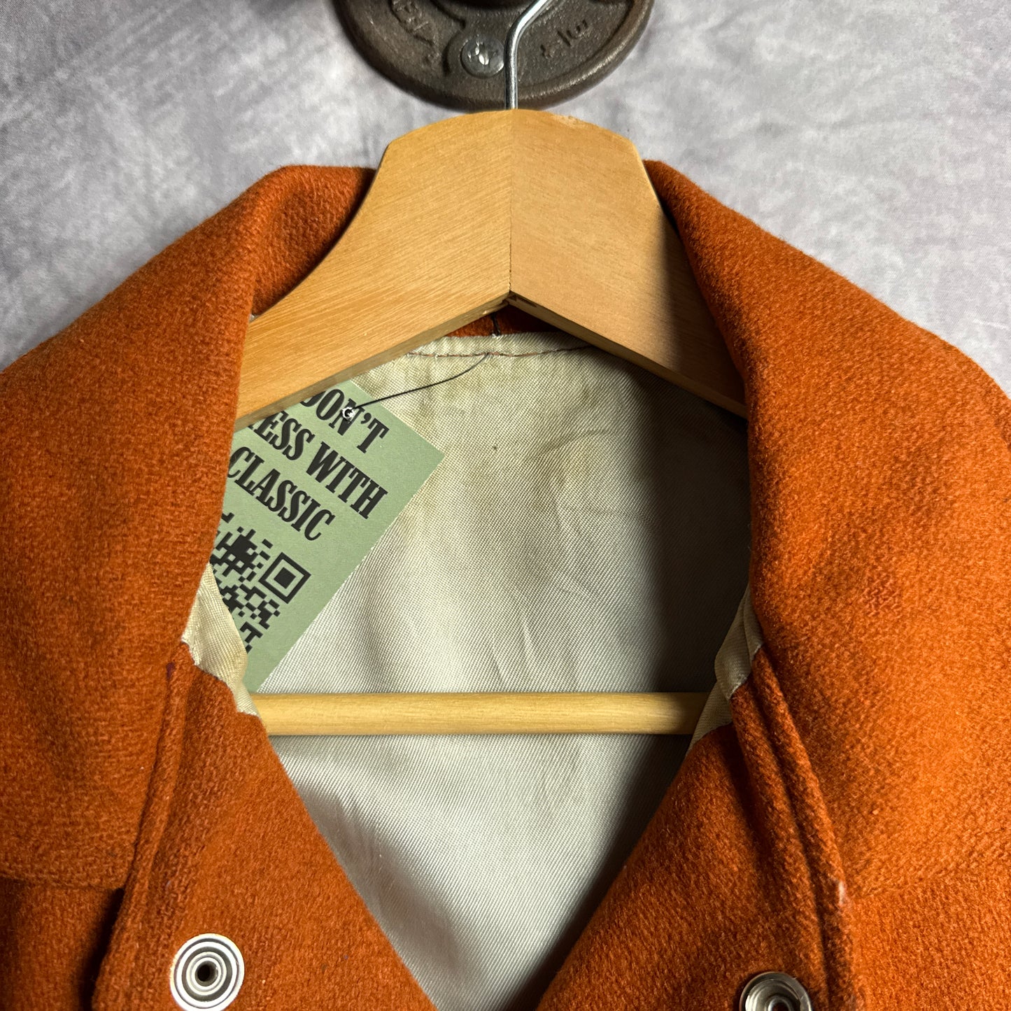 70s Orange Texas Longhorns Caballeras Varsity Jacket 4462
