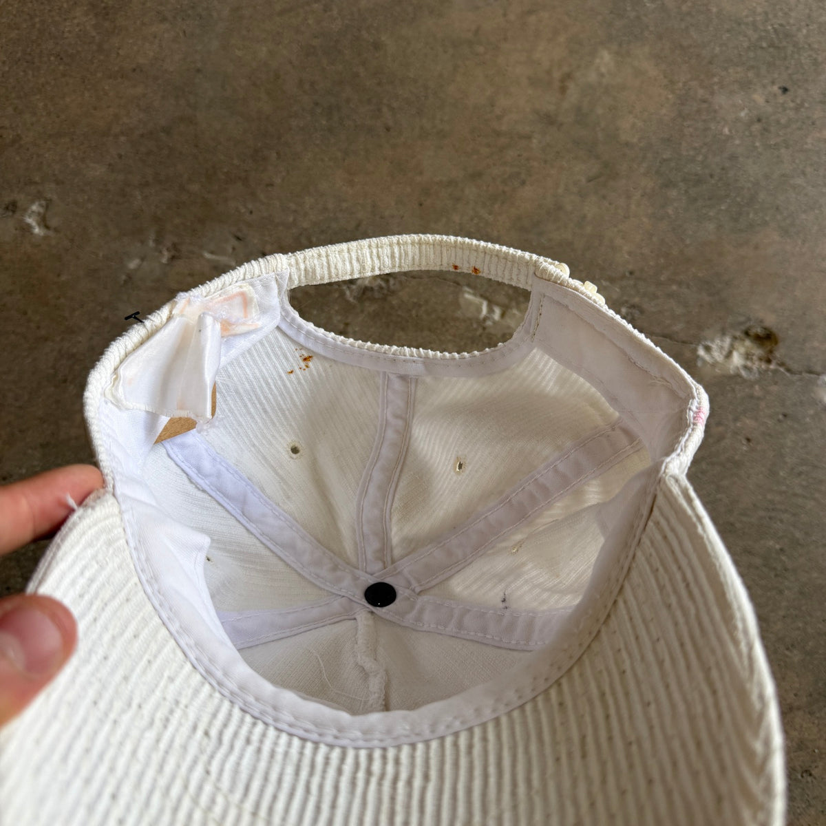 90s White Texas Longhorns Corduroy Hat 5770