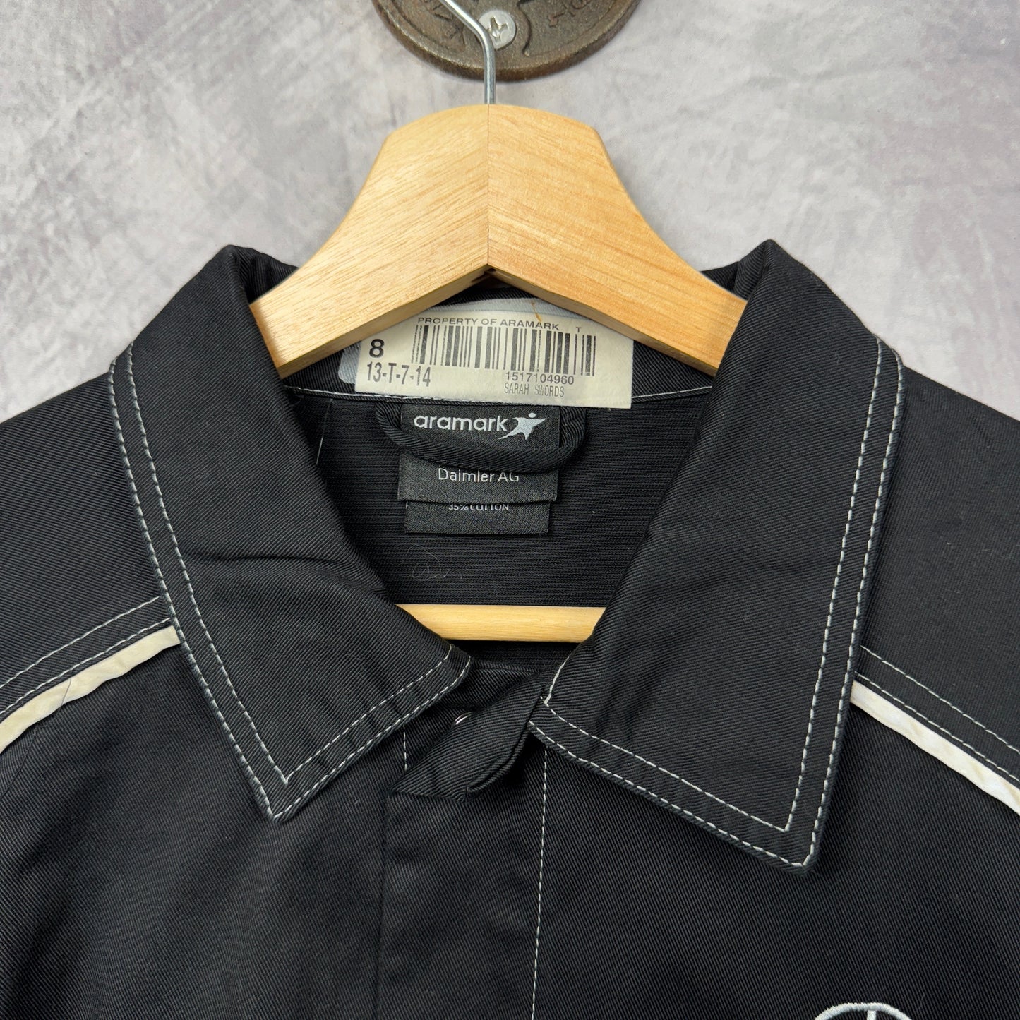 00s Black Mercedes Benz Service Light Jacket 3995