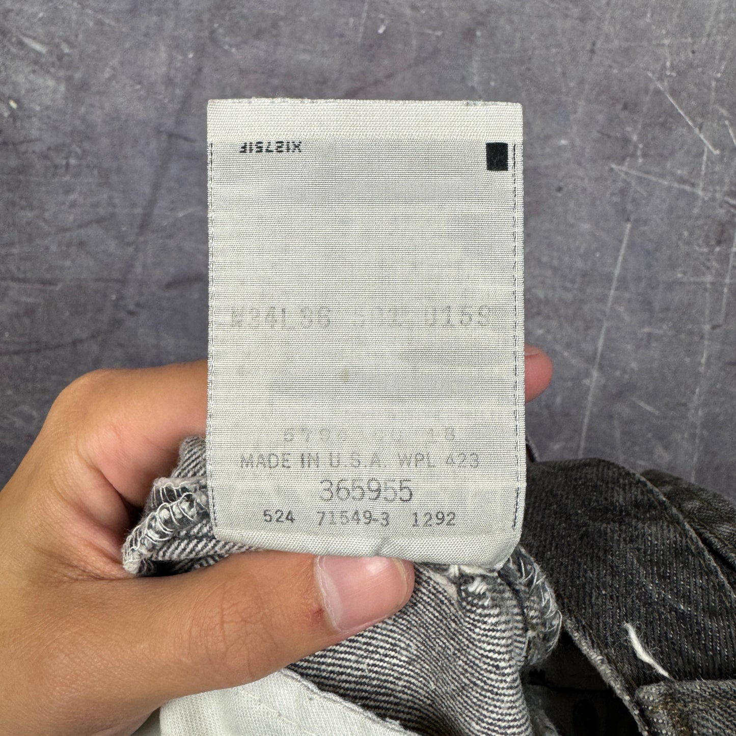 90s Faded Black Gray Levi's 501 XX Denim Jeans 32x35.5 0801