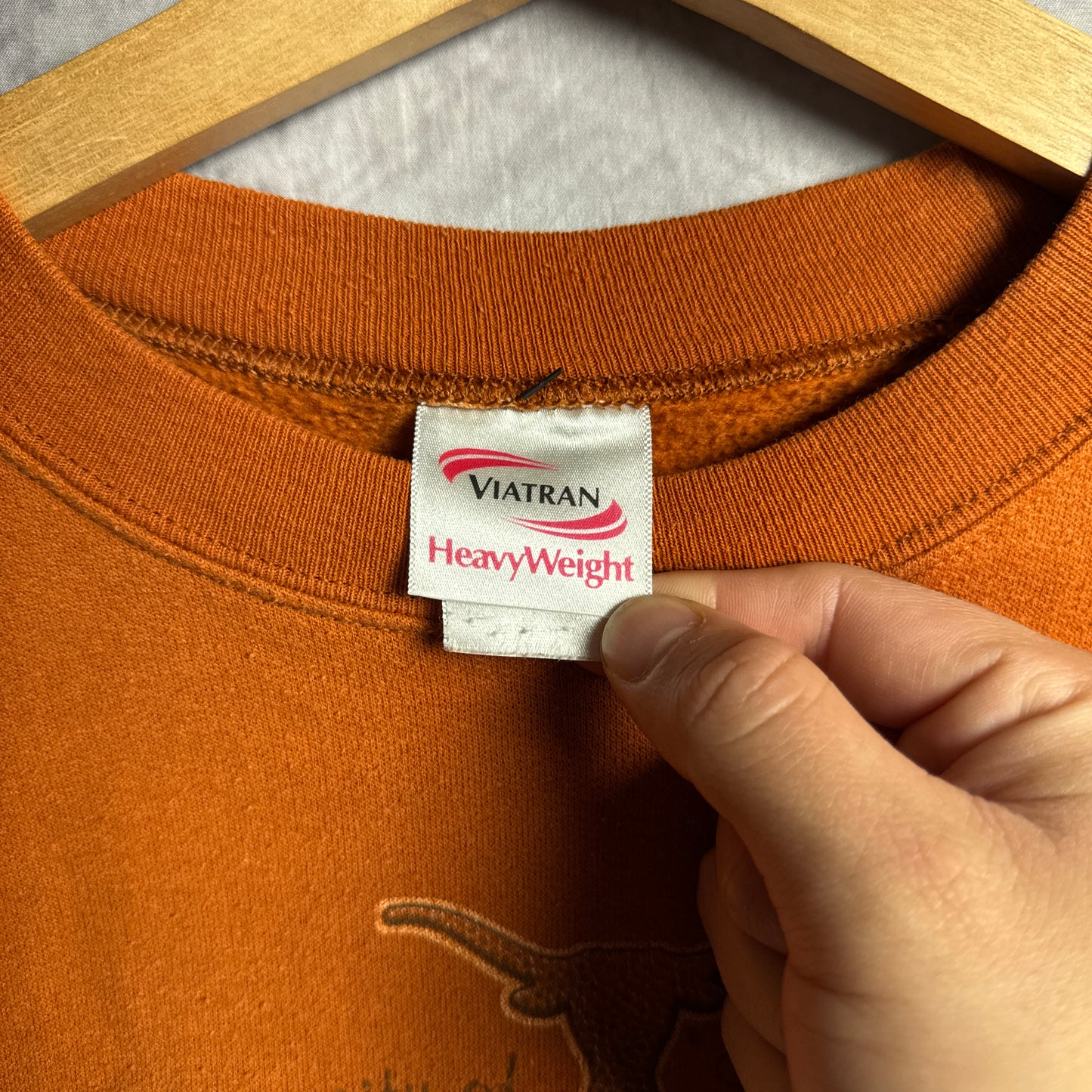 2006 Orange Texas Longhorns Rose Bowl Crewneck Sweatshirt 4438