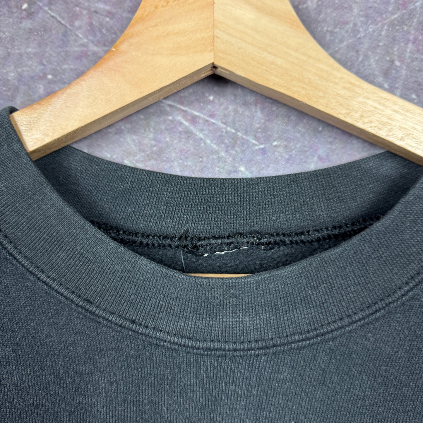 Early 00s Faded Black Harley Davidson Milwaukee Flame Eagle Graphic Crewneck Sweatshirt M 1971