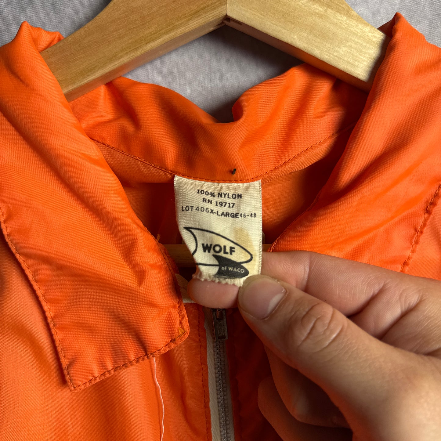 60s/70s Orange Texas Longhorns Coaches Jacket 4474
