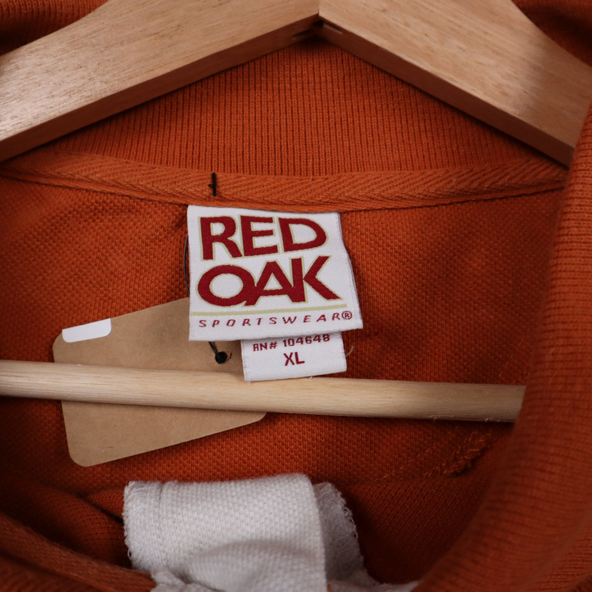 00s Burnt Orange Texas Longhorns Long Sleeve Polo Shirt 5893
