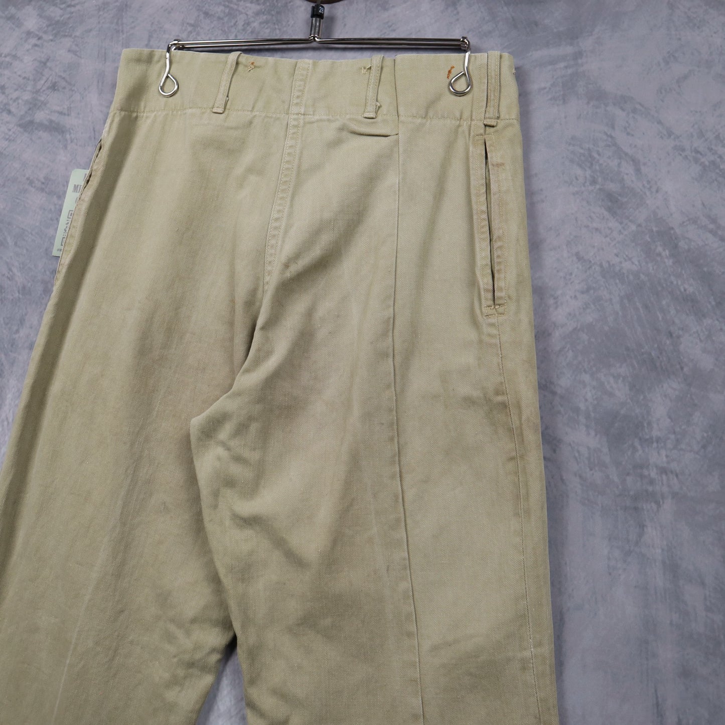 40s Khaki US Military Button Fly Trousers 5045