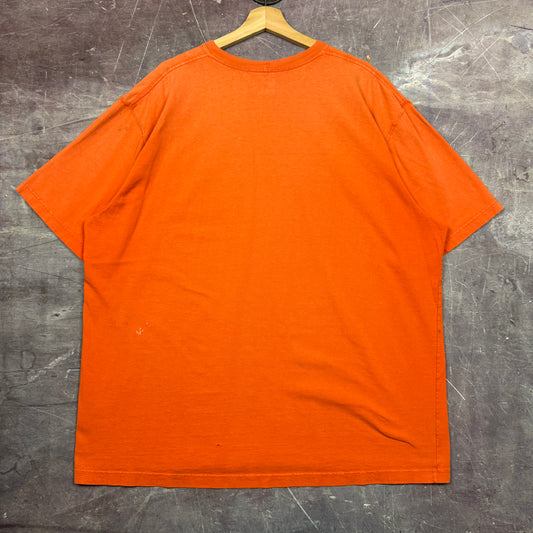 Early 00s Neon Orange Carhartt Essential Pocket Logo Shirt XXL 2416