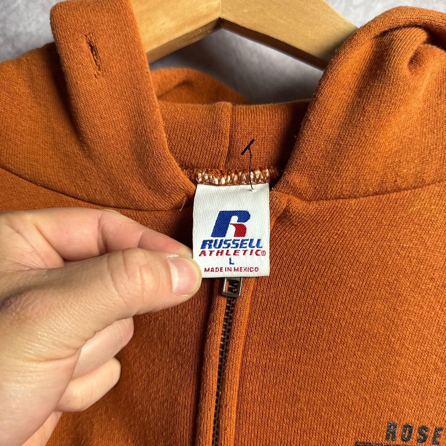 2006 Orange Texas Longhorns Rose Bowl Zip Up Hoodie 4418