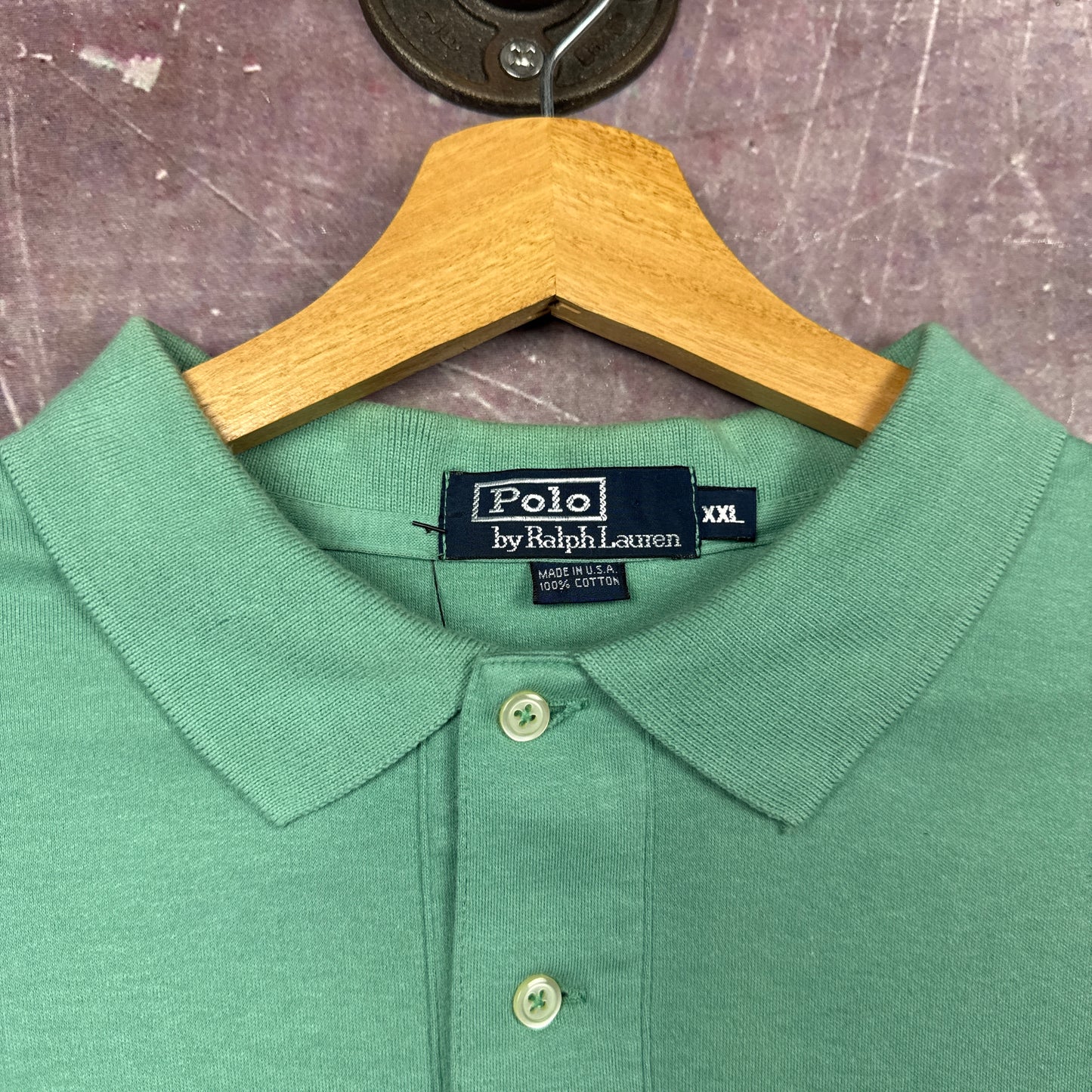 90s Light Green Polo Ralph Lauren Shirt 3719