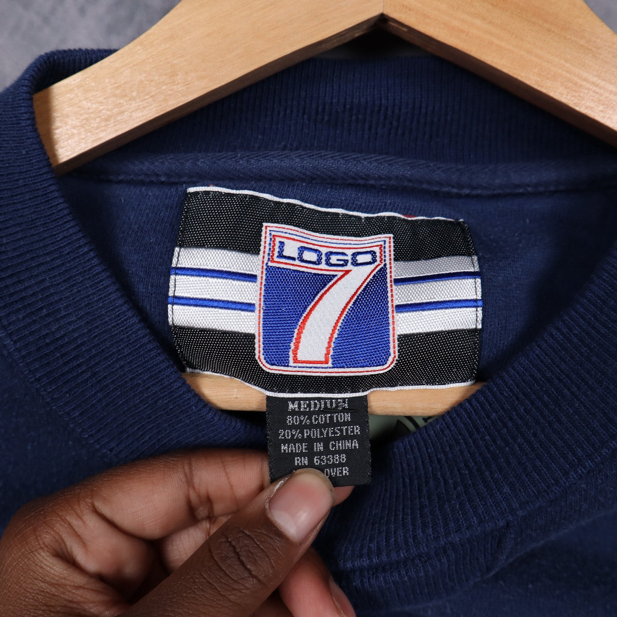 90s Navy Blue Dallas Cowboys Crewneck Sweatshirt 6617