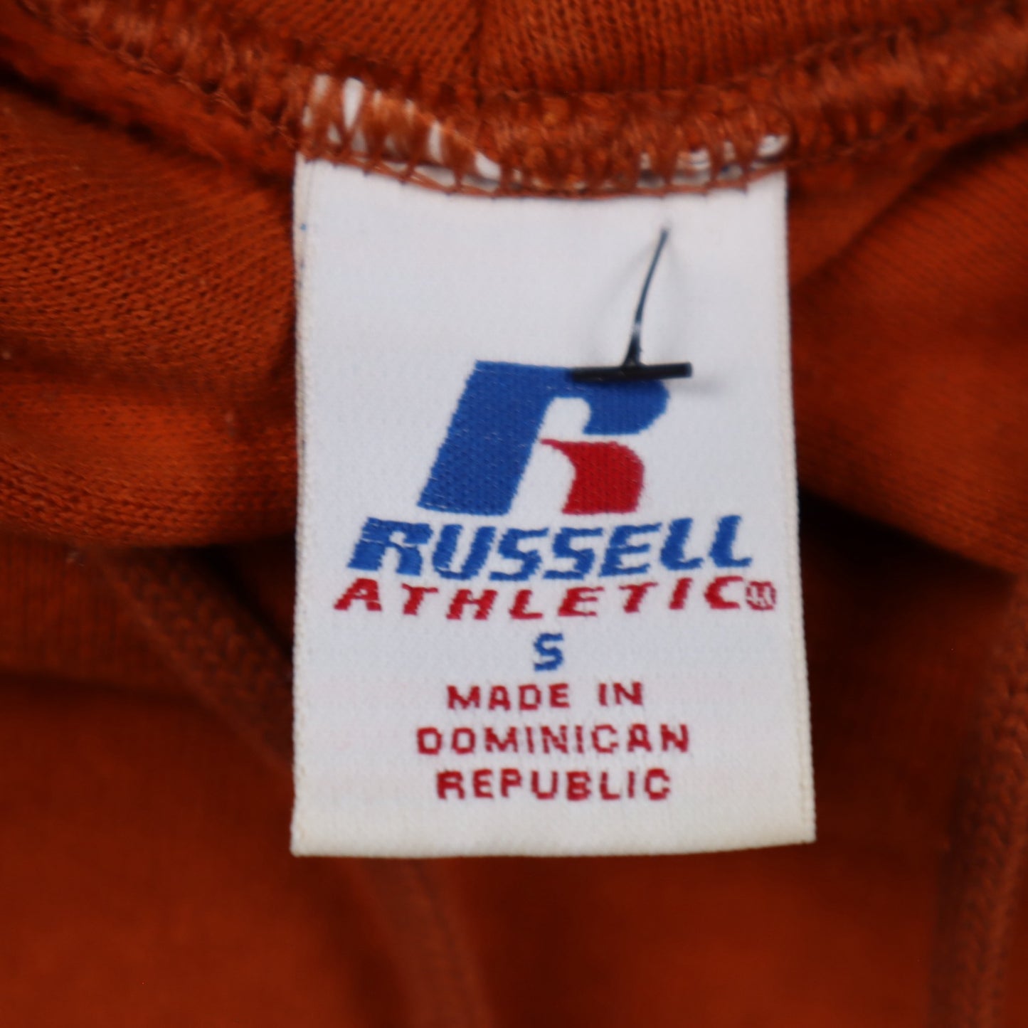00s Orange University of Texas Longhorns Russell Athletic Hoodie 5659