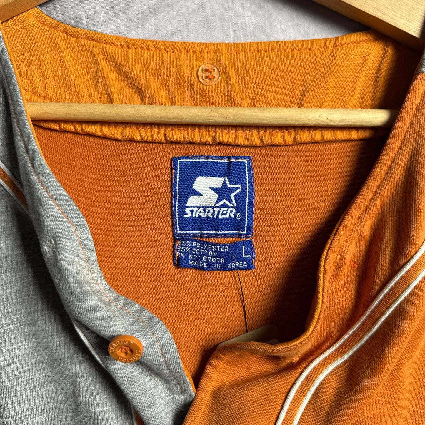 90s Texas Longhorns Starter Baseball Jersey 4526