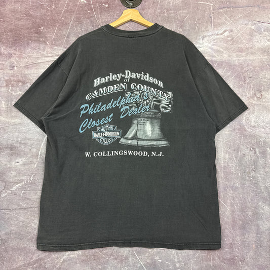 90s Faded Black Harley Davidson Shirt 3215