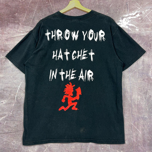 Early 00s Faded Black Blaze ICP Throw Your Hatchet In The Air Graphic Shirt L 2890