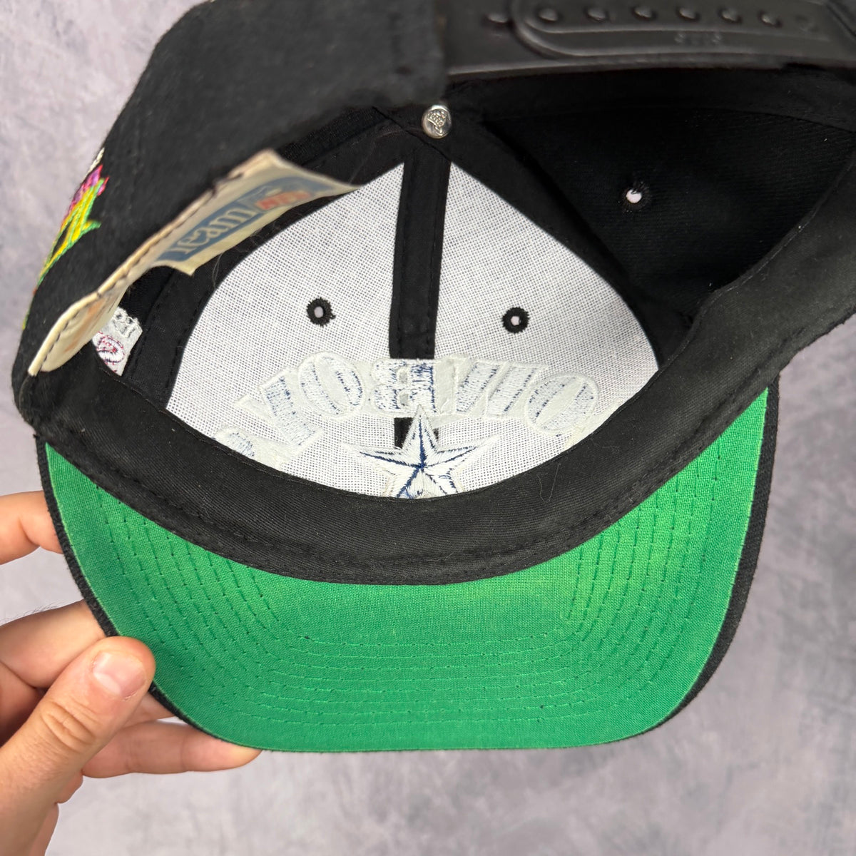 90s Black Dallas Cowboys Super Bowl Champions Snapback Hat 6806