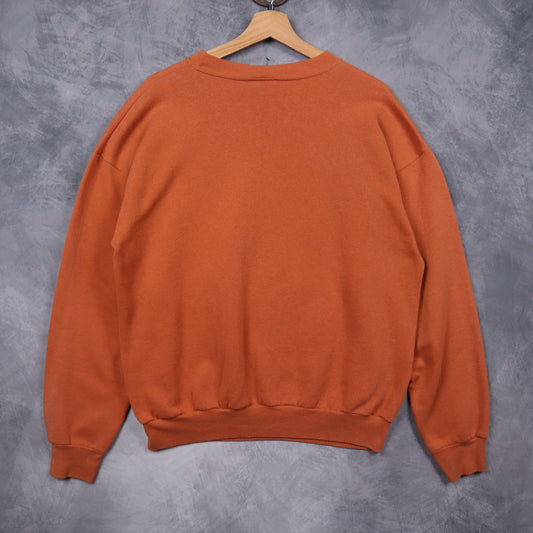 90s Orange University of Texas Longhorns Crewneck Sweatshirt 5715