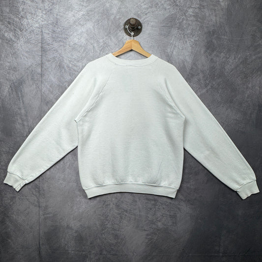 90s White Porsche Crewneck Sweatshirt 4008