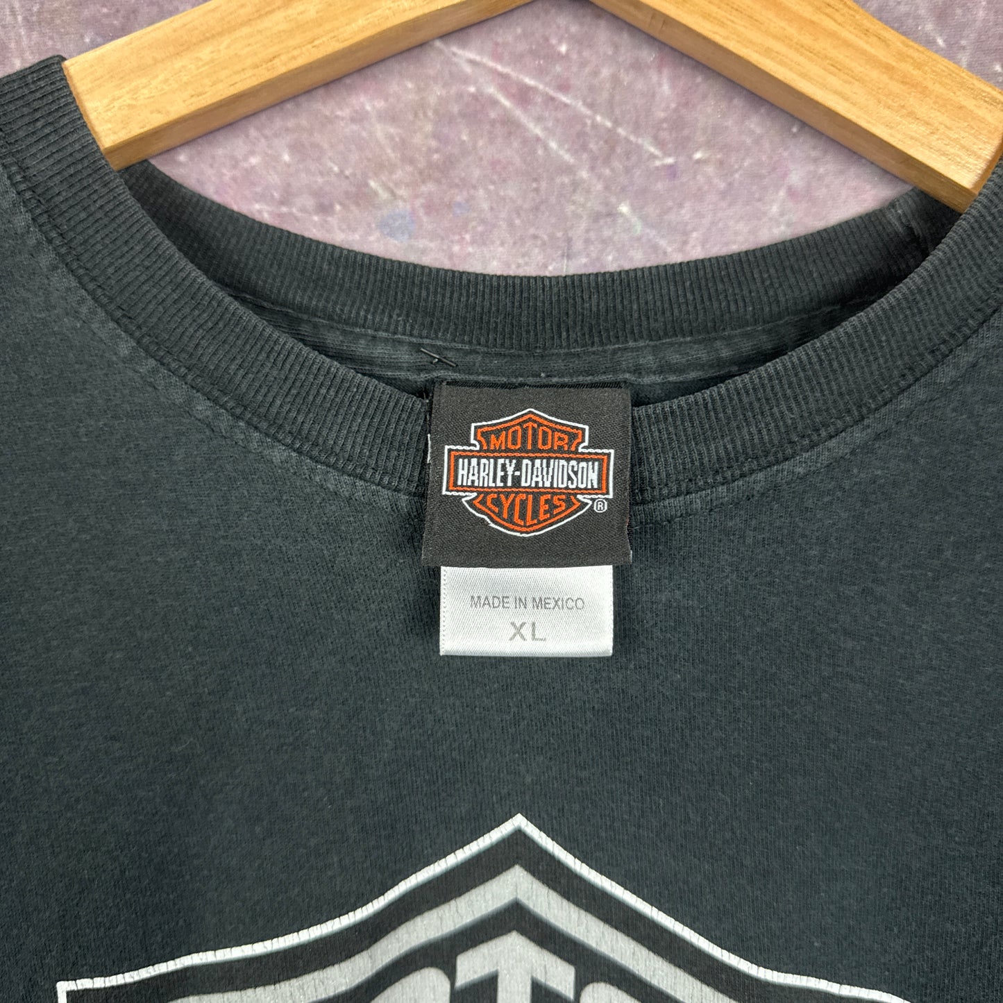 00s Black Harley Davidson Long Sleeve Shirt 3039