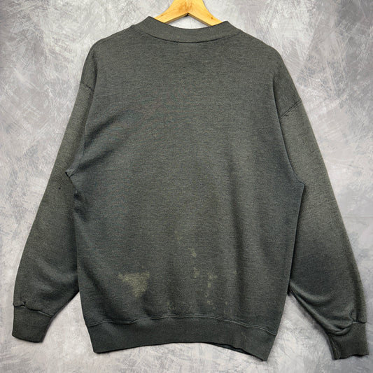 90s Faded Black Los Angeles Raiders Crewneck Sweatshirt 4100