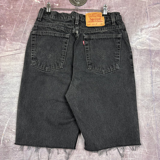 90s Black Levi's 512 Denim Shorts 29x10 2739