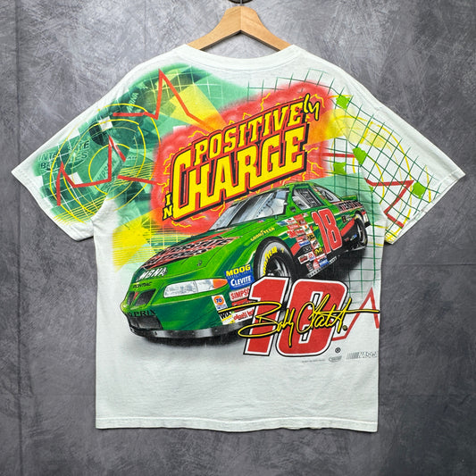 00s White Bobby Labonte Nascar Shirt 3909