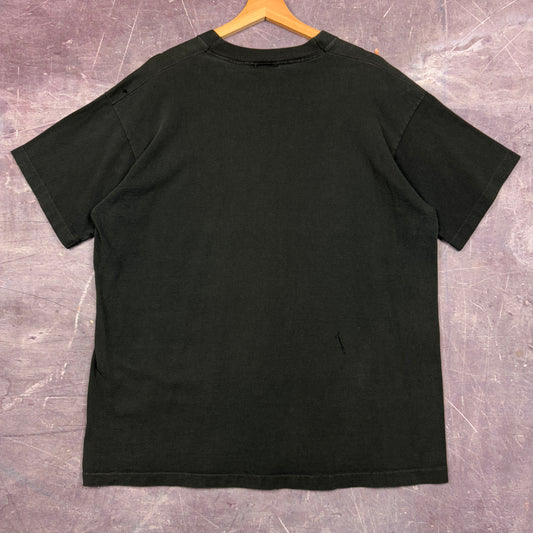 90s Black Harley Davidson The 1915 Three-Speed V-Twin Motorcycle Graphic Shirt XL 1093