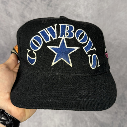 90s Black Dallas Cowboys Annco Super Bowl Champions Snapback Hat 6806