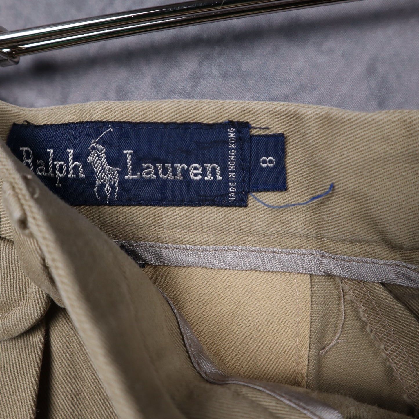 90s Khaki Ralph Lauren Pleated Trousers 5232