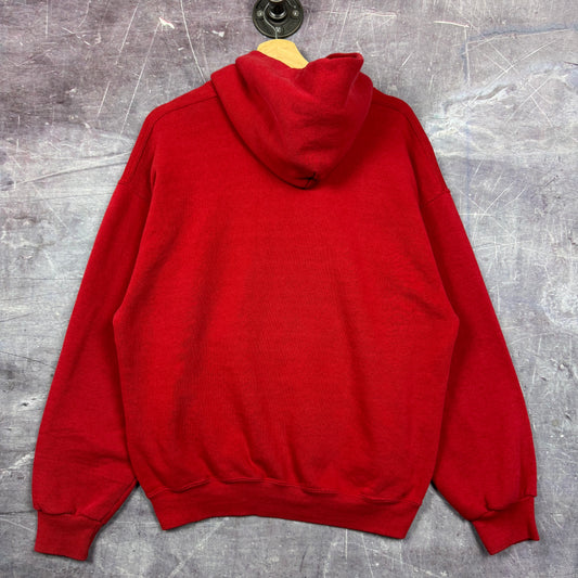 90s Red University of Georgia Bulldogs Russell Athletic Graphic Hoodie L 1954