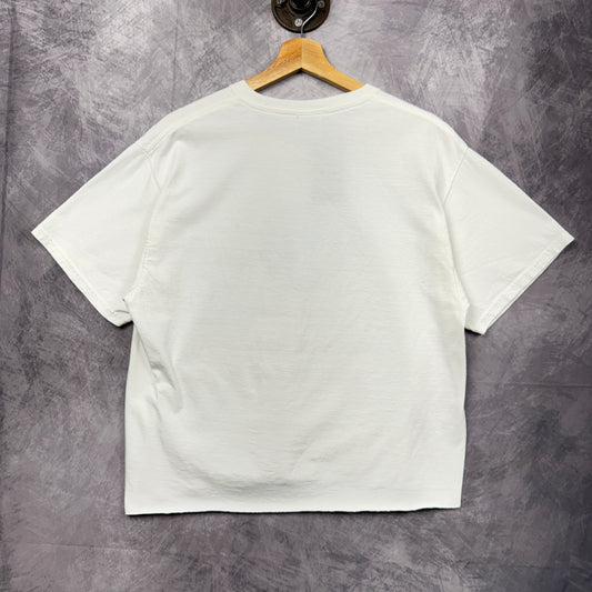 90s White BMW Crop Shirt 3885