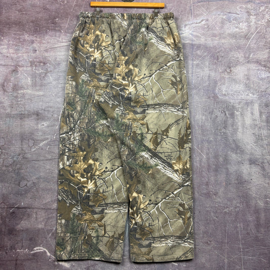 Early 00s RealTree Camo Baggy Sweatpants 38x31.5 2094