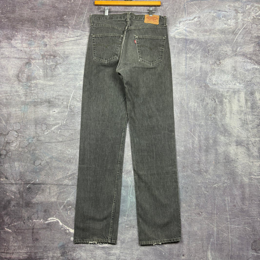 90s Faded Black Gray Levi's 501 XX Denim Jeans 32x35.5 0801