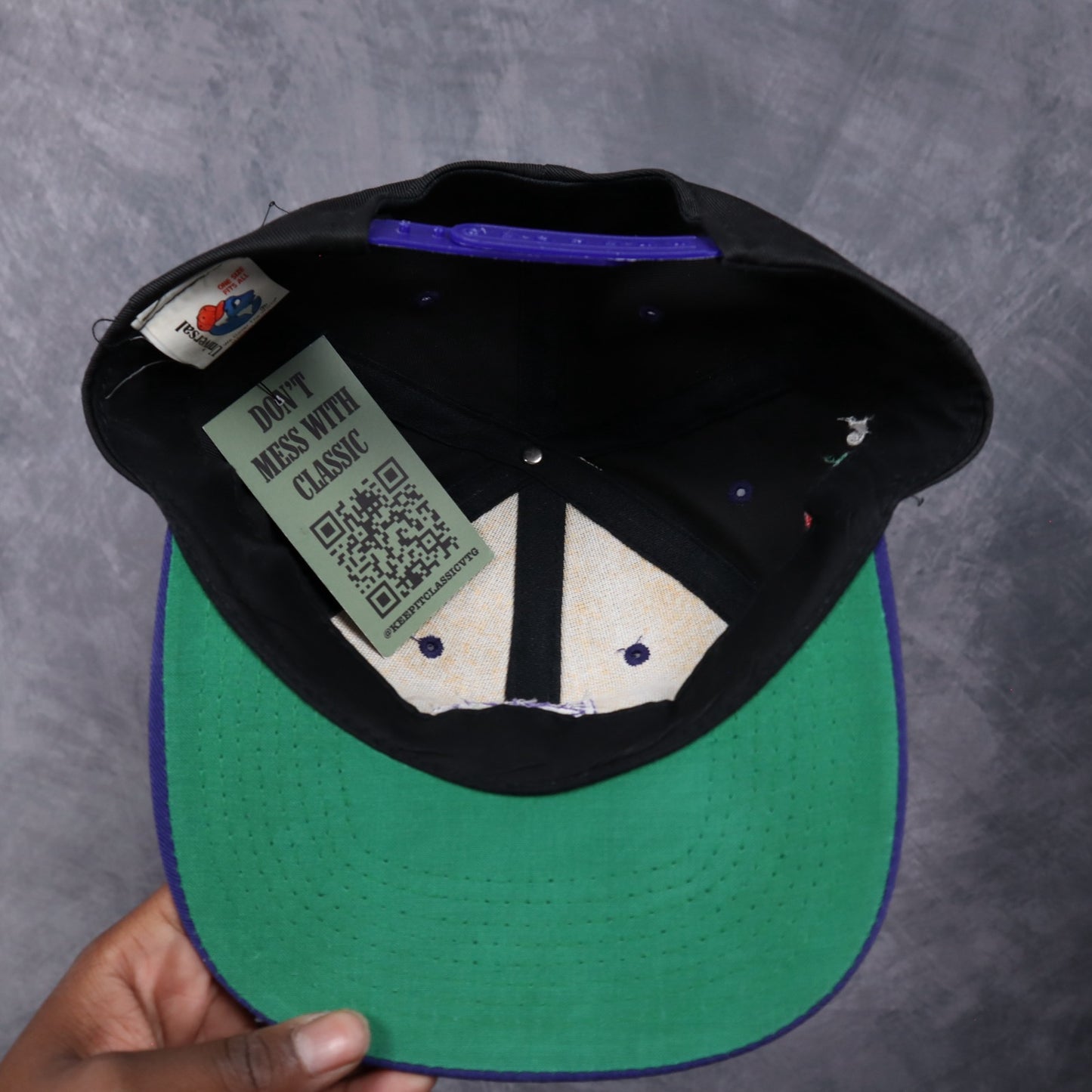 1996 Black Northwestern Wildcats Pasadena Rosebowl Snapback Hat 5563