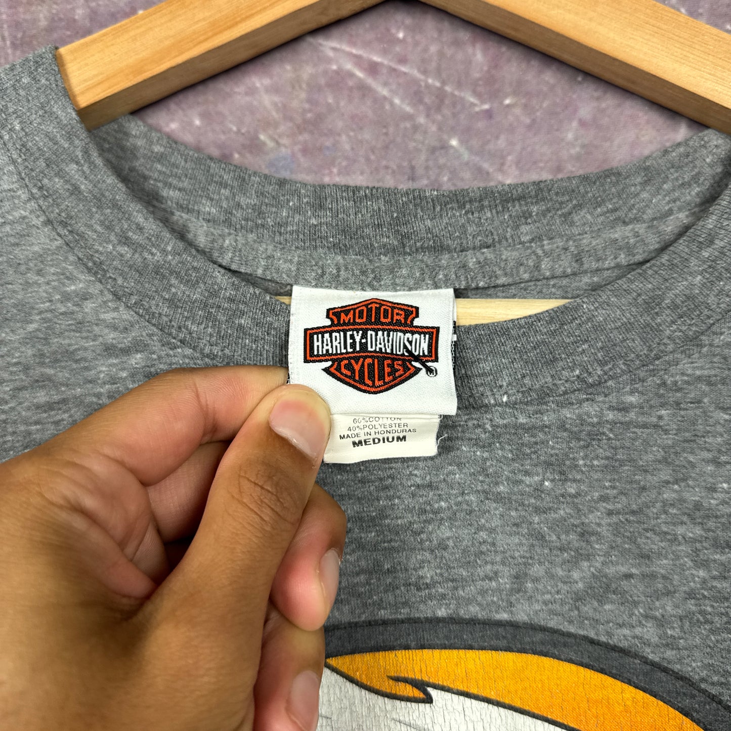 00s Grey Harley Davidson Shirt C33