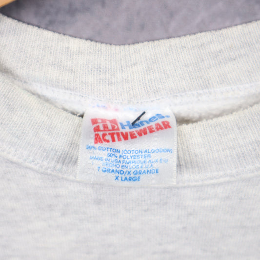 90s Grey Jacksonville Jaguars NFL Experience Crewneck Sweatshirt 6427