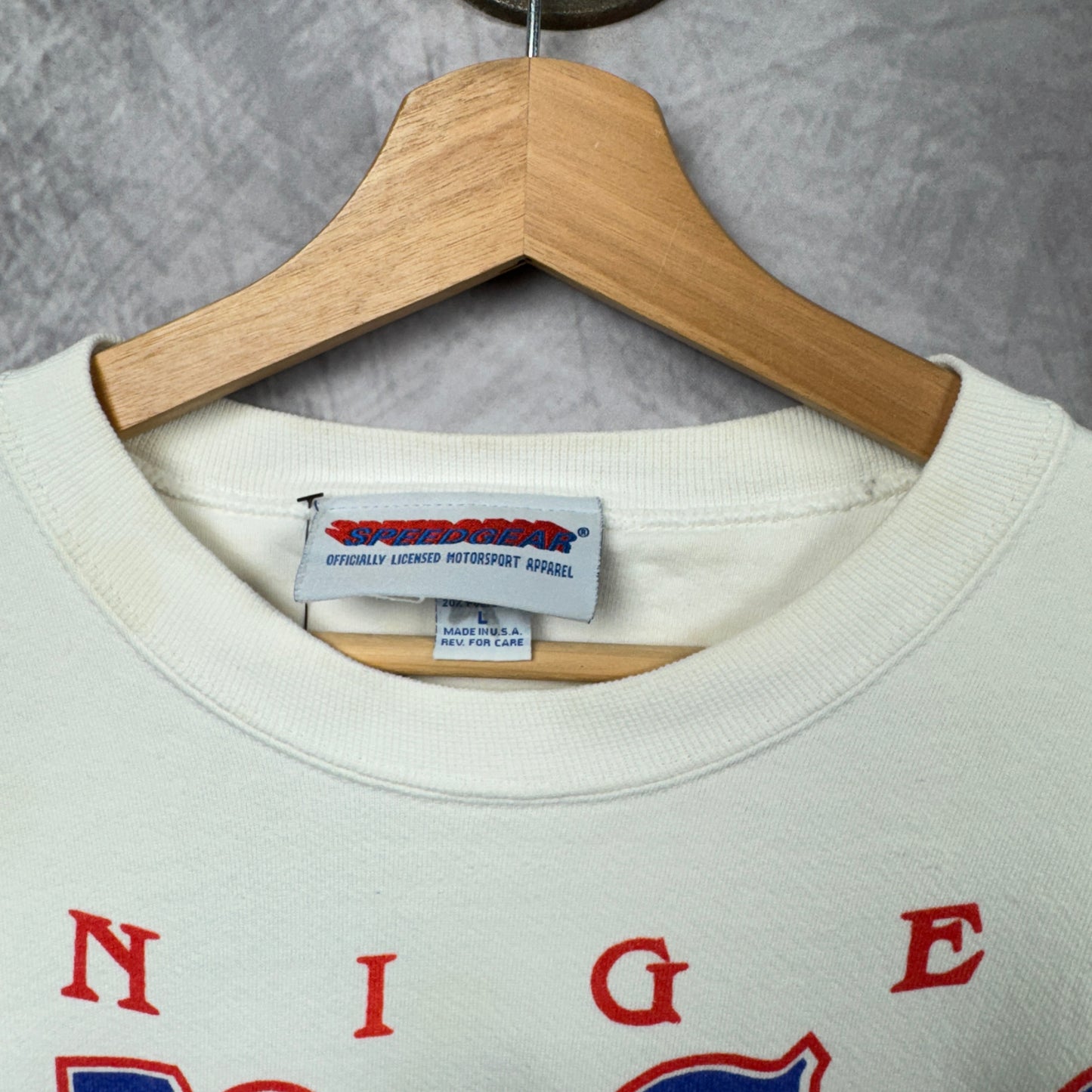 90s White Nigel Mansell Crewneck Sweatshirt 4006