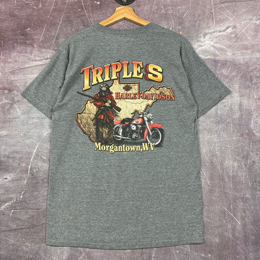 00s Grey Harley Davidson Shirt C33