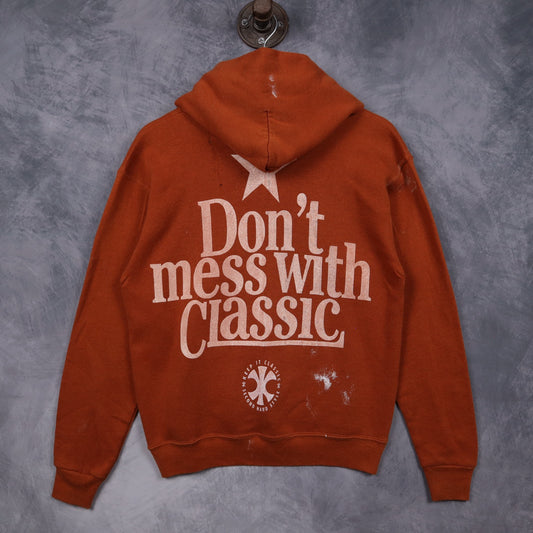 00s Burnt Orange Texas Longhorns Graphic Hoodie 5679