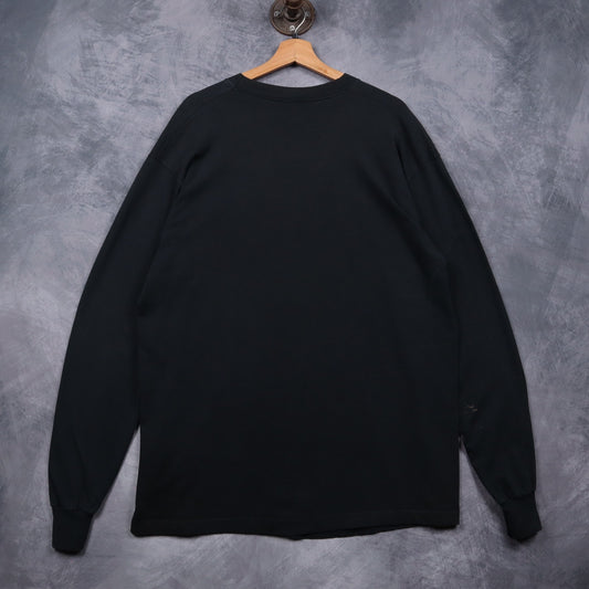 90s Black Stevie Ray Vaughan Antone's Long Sleeve Shirt 4957