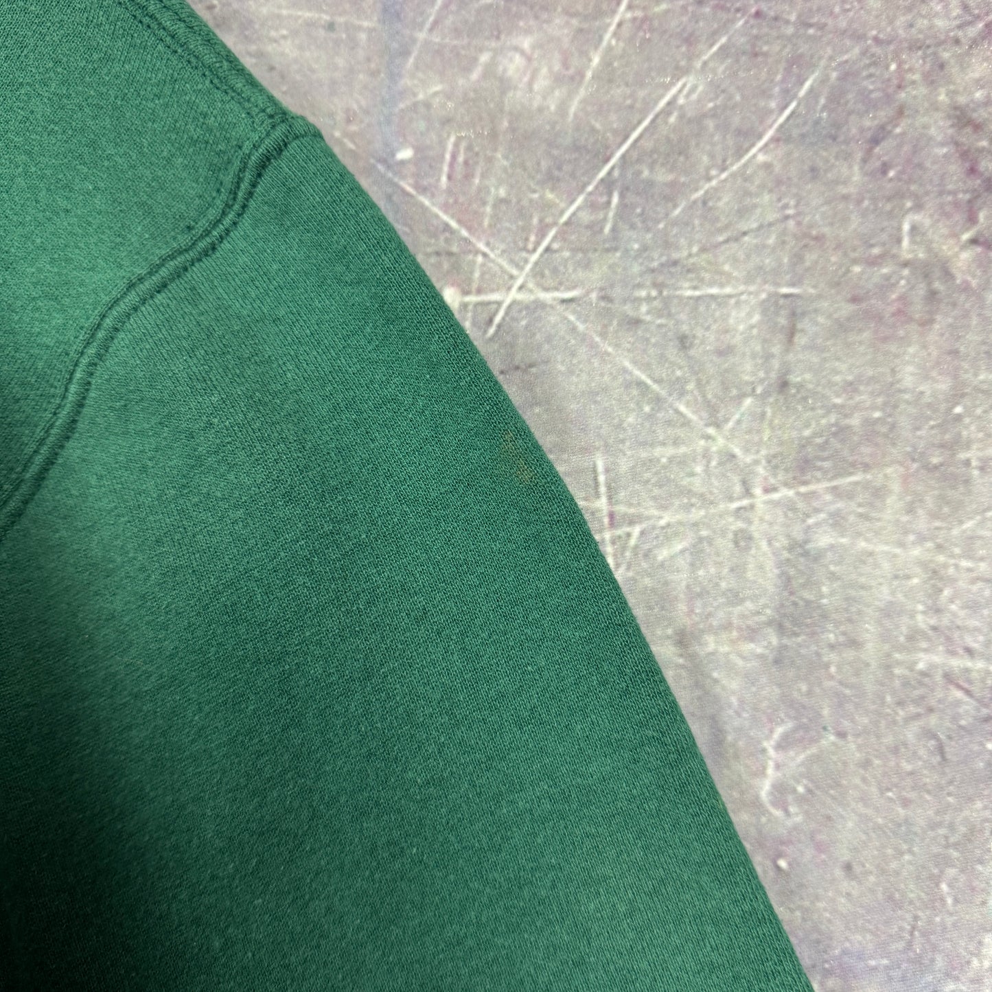 90s Forest Green Russell Athletic Blank Essential Crewneck Sweatshirt XL 1975