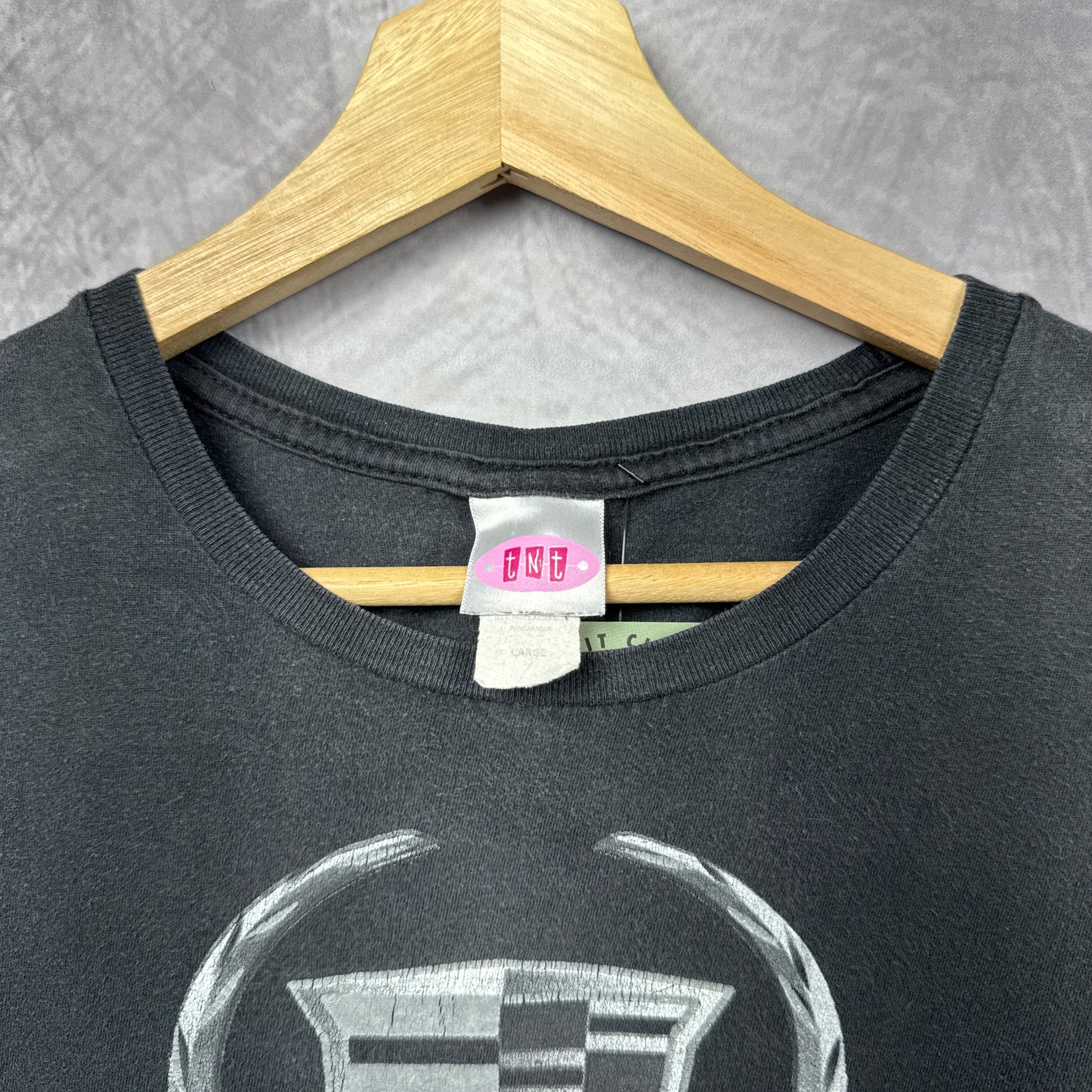 00s Black Cadillac Baby Tee 3871