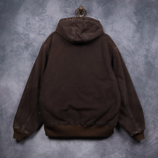 00s Mocha Brown Carhartt Active Hooded Jacket 4802